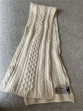 Aran Sweater Market 100% Merino Wool Scarf